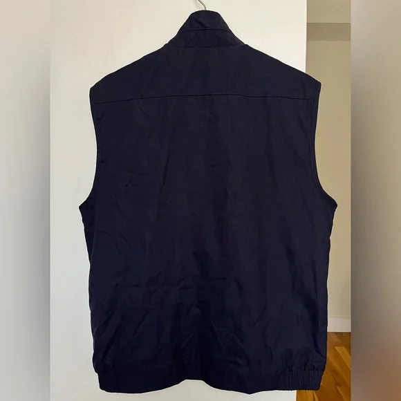 Polo Ralph Lauren Navy Blue Vest Men’s Plaid Lined Pony Logo Size M - Picture 4 of 6